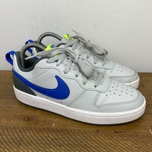 Nike Court Borough Low 2 Shoes GS 6Y Womens‎ 7.5 Grey Fog Game Royal BQ5448-012